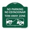 Signmission No Parking No Estacionar Tow Away Zone Directional Arrow Tacionamiento Zona De Carga, GW-1818-23706 A-DES-GW-1818-23706 - alternate 1